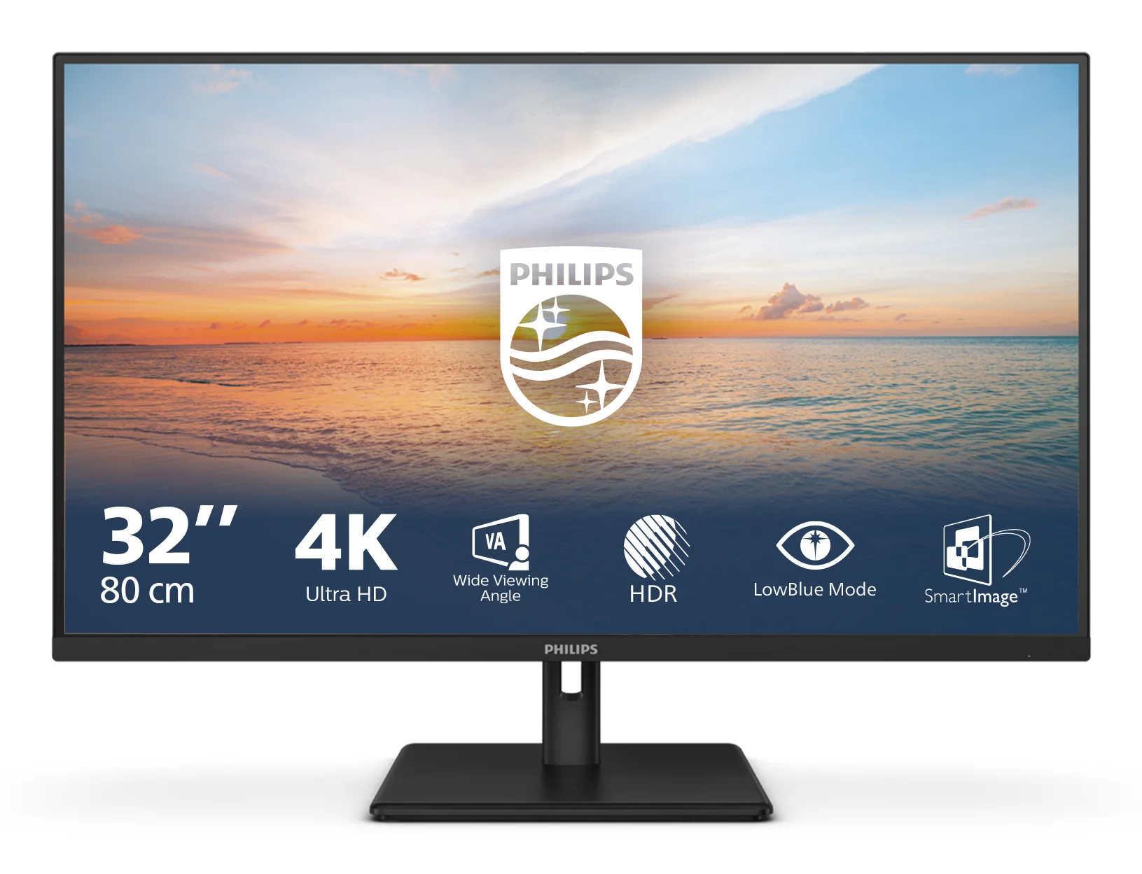 Philips 1000 series 32E1N1800LA/00 Computerbildschirm 80 cm (31.5") 3840 x 2160 Pixel 4K Ultra HD LCD Schwarz