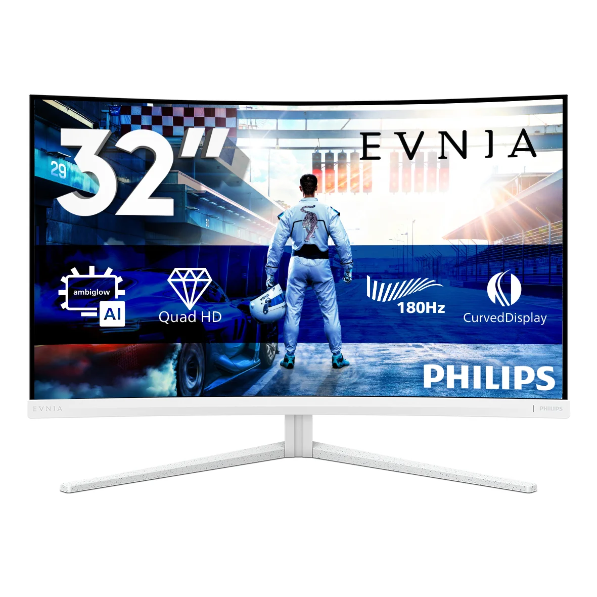 Philips Evnia 5000 32M2C5501/00 Computerbildschirm 80 cm (31.5") 2560 x 1440 Pixel Quad HD LCD Weiß