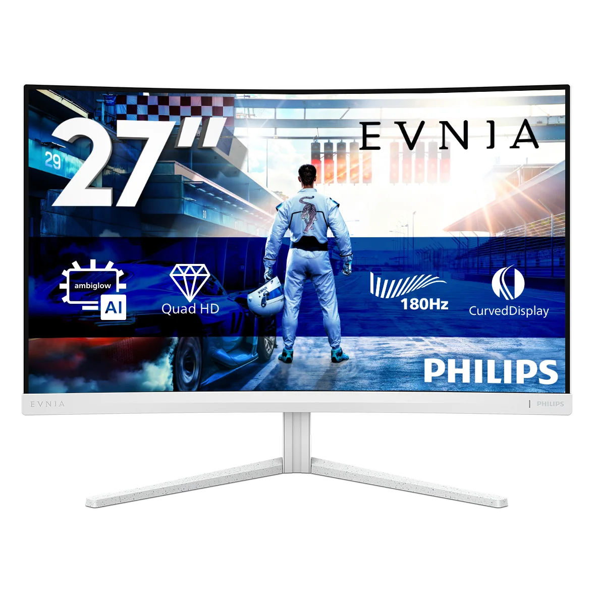 Philips Evnia 5000 27M2C5501/00 Computerbildschirm 68,6 cm (27") 2560 x 1440 Pixel Quad HD LCD Weiß