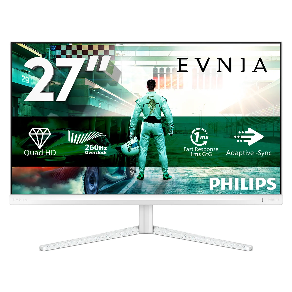 Philips Evnia 27M2N3501PA/00 Computerbildschirm 68,6 cm (27") 2560 x 1440 Pixel Quad HD LCD Weiß