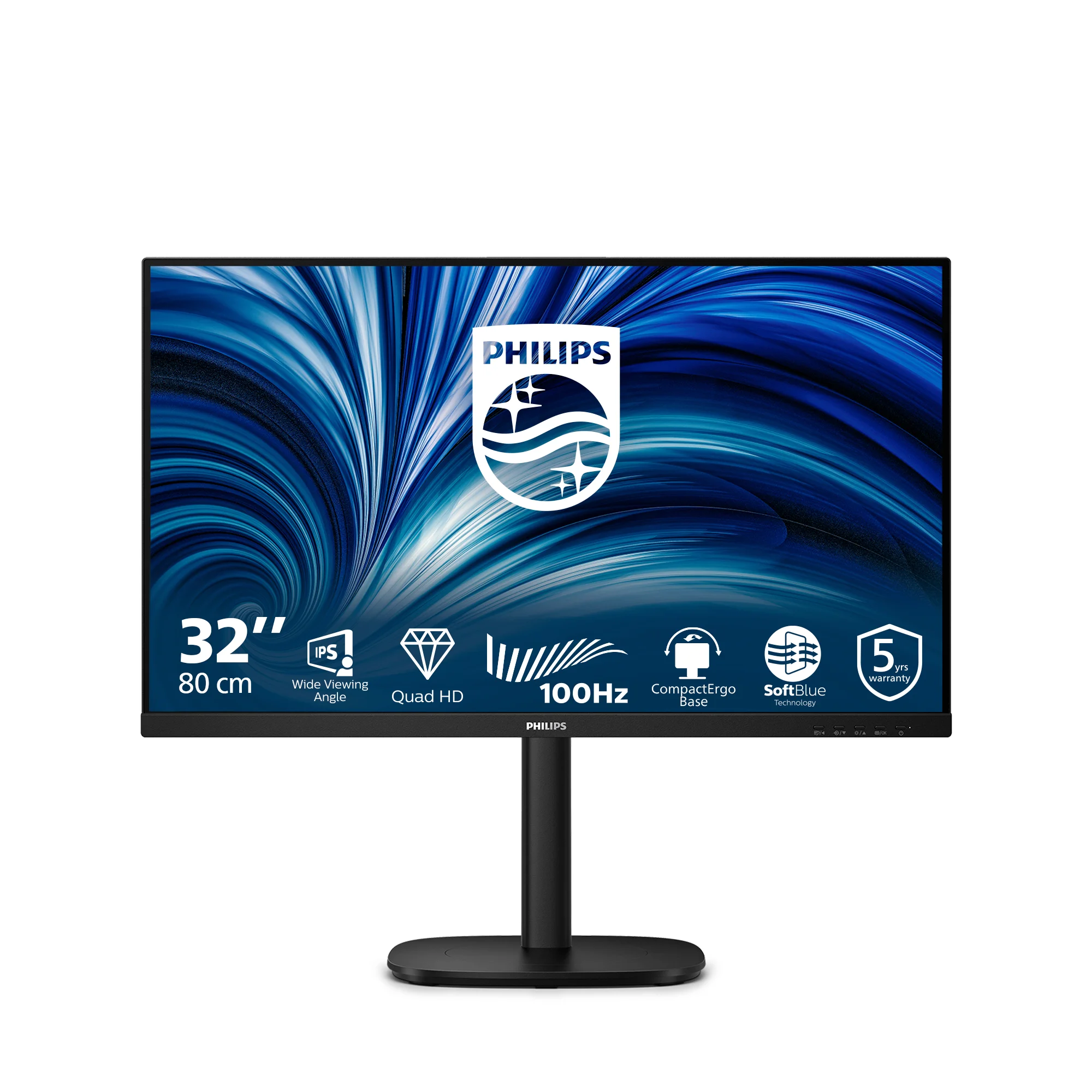 Philips 3000 series 32B2N3500/00 Computerbildschirm 80 cm (31.5") 2560 x 1440 Pixel Quad HD LCD Schwarz