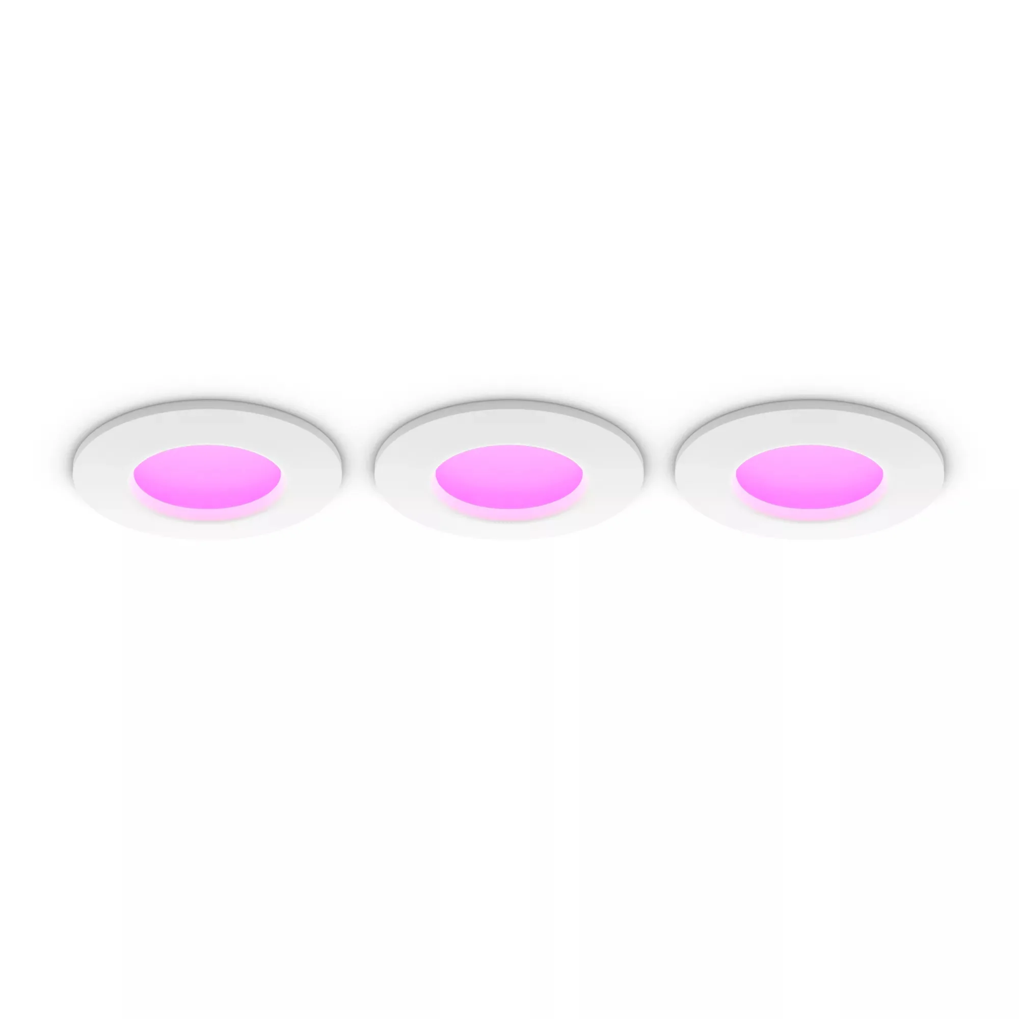Philips Hue White and Color ambiance Slim Einbauleuchte, 90 mm, 3er-Pack