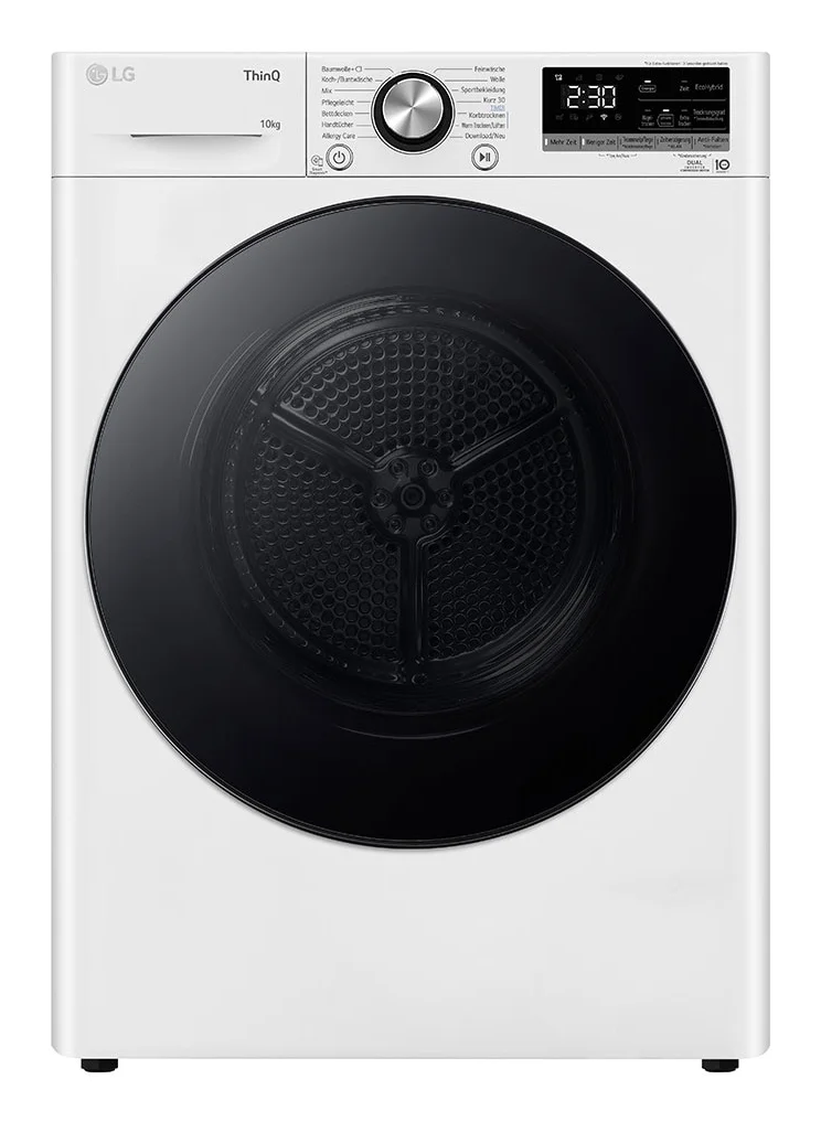 LG V9AYXT Wäschetrockner Freistehend Frontlader 10 kg Weiß