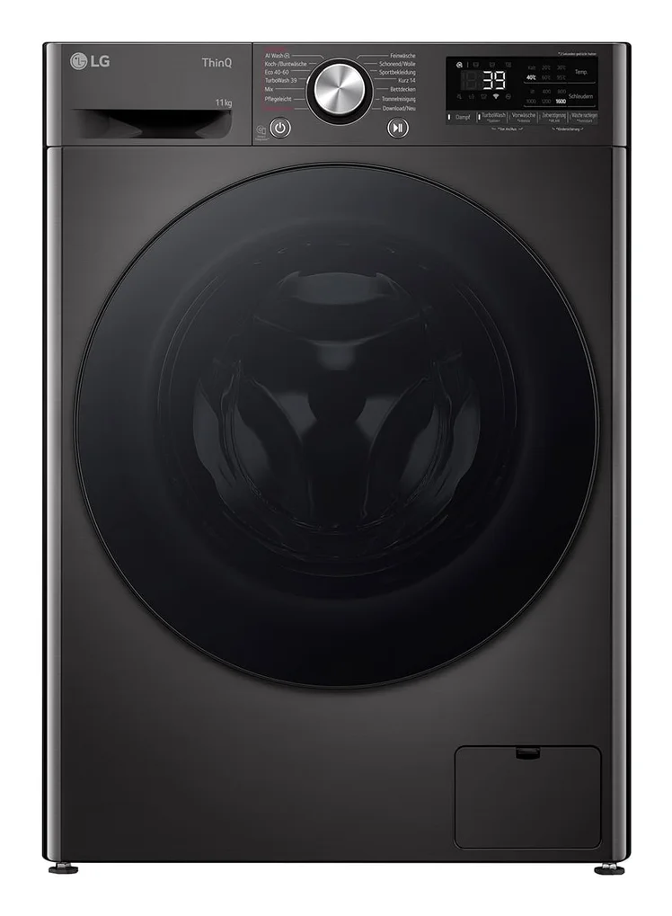 LG F6WR701YB Waschmaschine Frontlader 11 kg 1600 RPM Schwarz