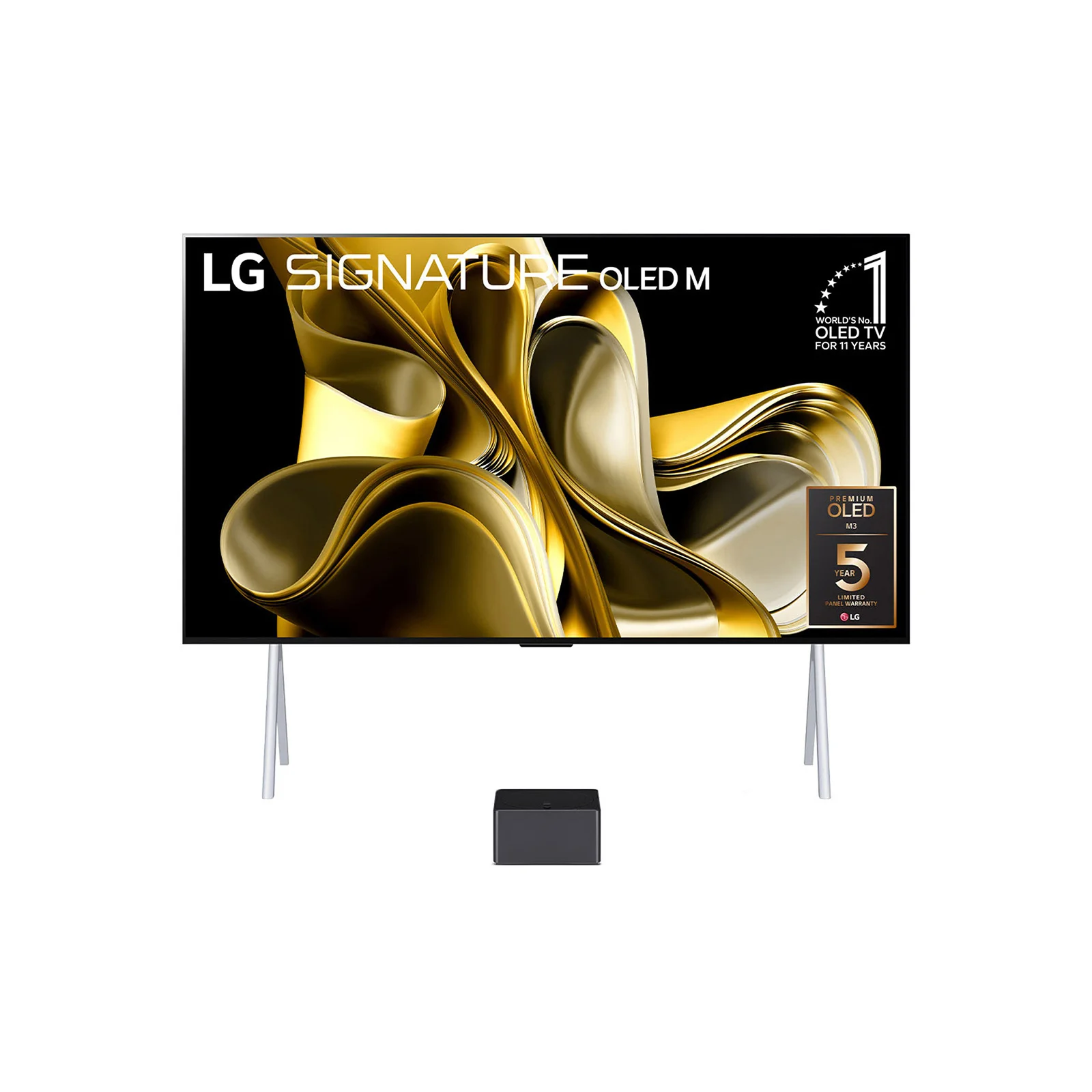 LG OLED evo OLED97M39LA Fernseher 2,46 m (97") 4K Ultra HD Smart-TV WLAN Schwarz, Silber