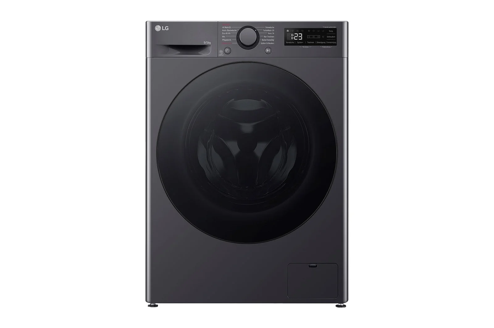 LG V5WD95SLIMB Waschtrockner Freistehend Frontlader Schwarz