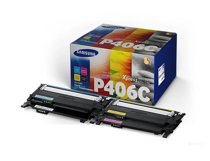 Samsung CLT-P406C Tonerkartusche 4 Stück(e) Original Schwarz, Blau, Magenta, Gelb