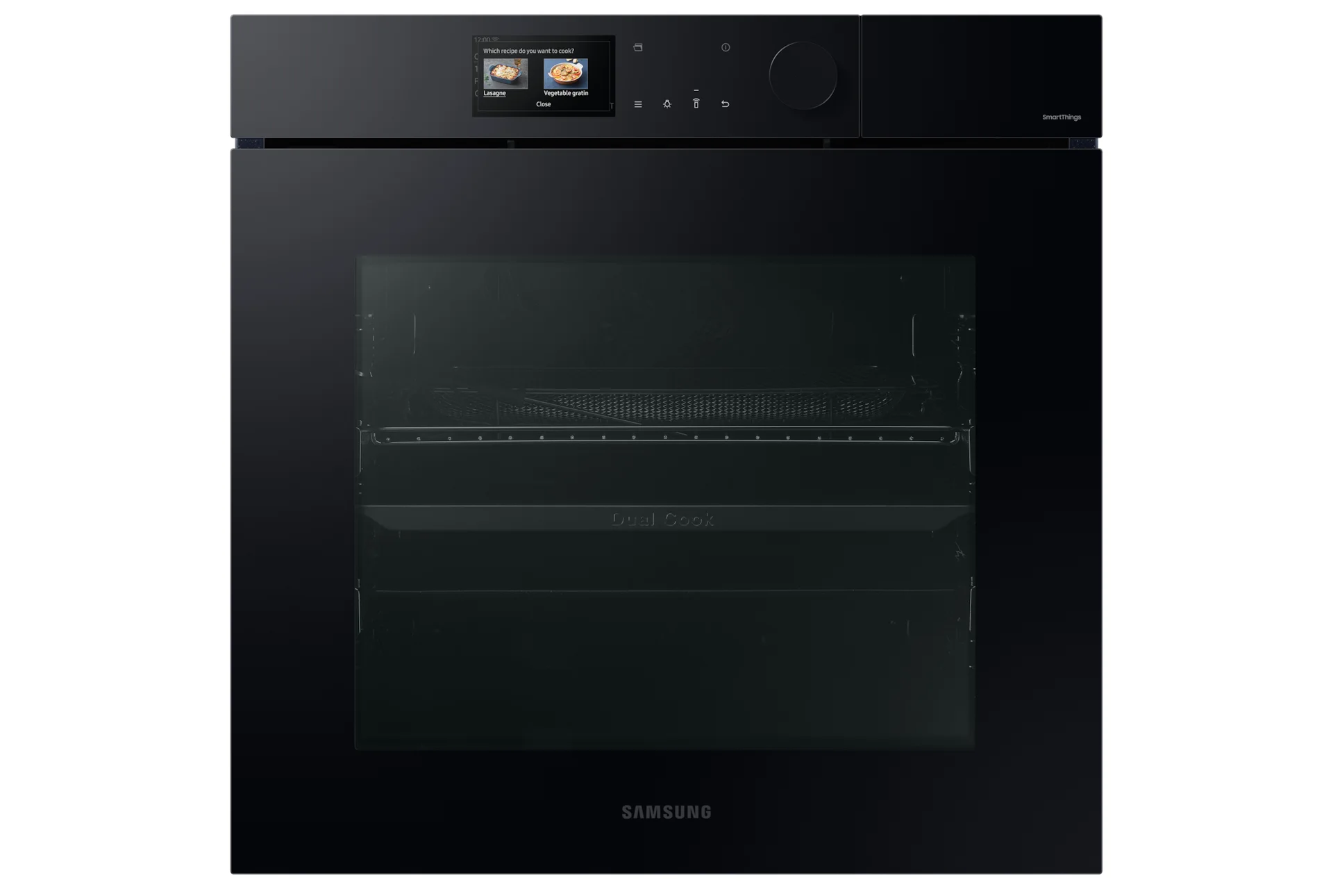 Samsung Series 7 Dual Cook™ Einbaubackofen, 76 ℓ, A+, Pyrolyse, Schwarzes Glas, Serie 7