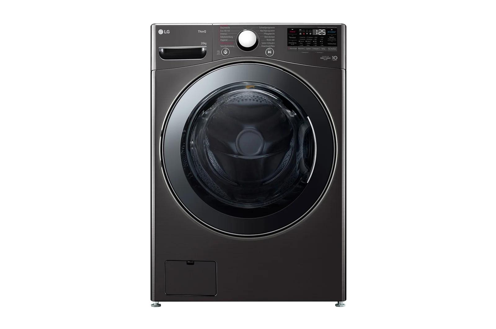 LG F0WVT202B Waschmaschine Frontlader 20 kg 1000 RPM Schwarz
