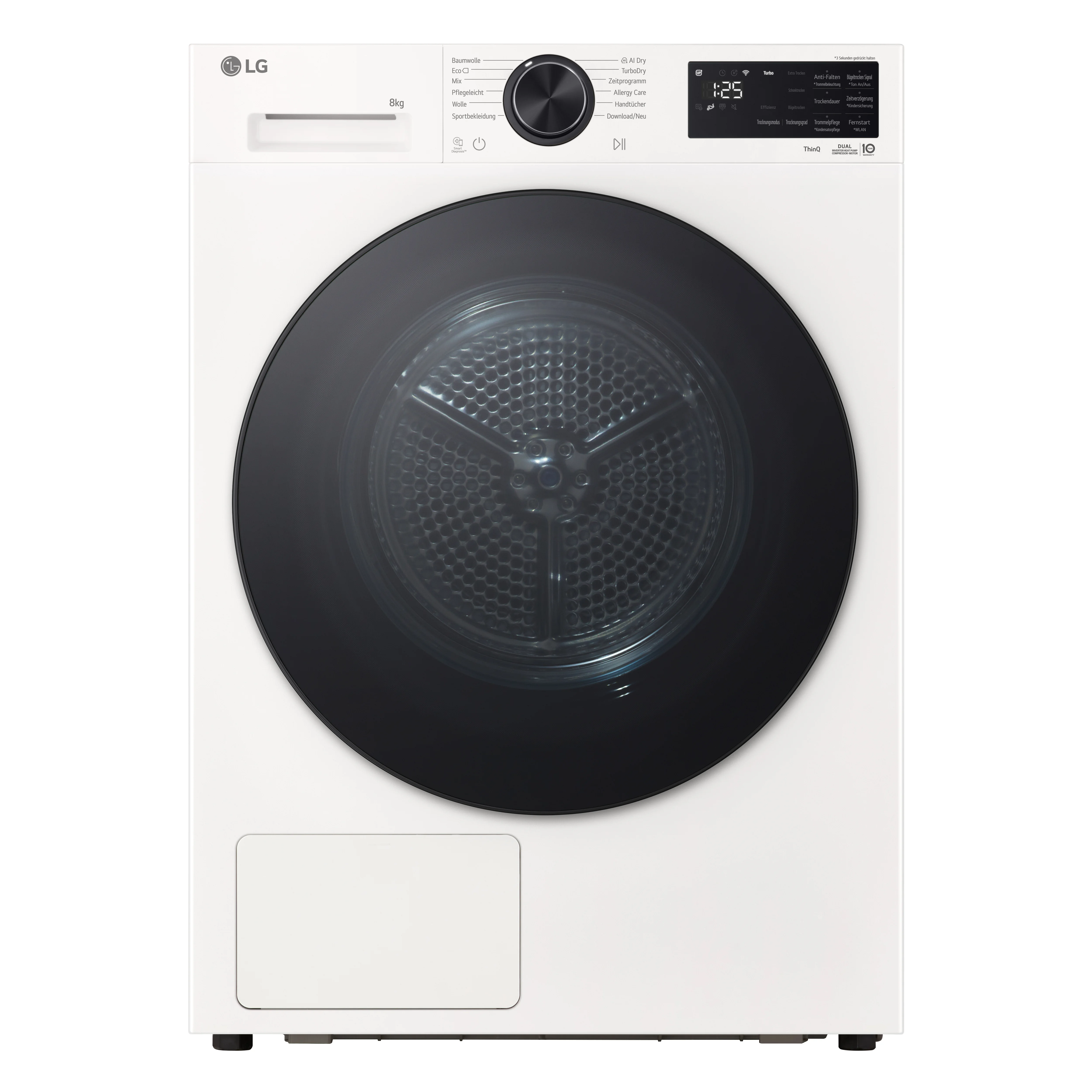 LG RT80X7 Wäschetrockner Freistehend Frontlader 8 kg Weiß