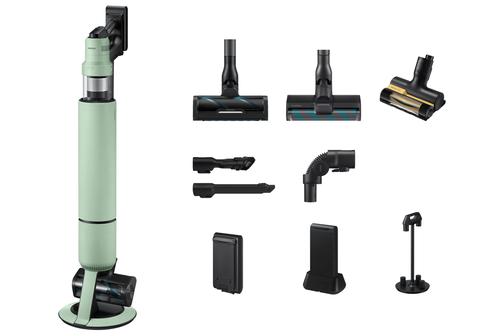 Samsung Bespoke AI Jet Ultra Akku+ CompleteClean, 1050 W Motorleistung, Satin Mint