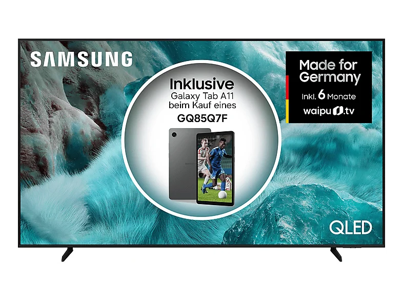 SAMSUNG GQ85Q7F QLED TV Vision AI Smart (Flat, 85 Zoll / 214 cm, UHD 4K, SMART TV)