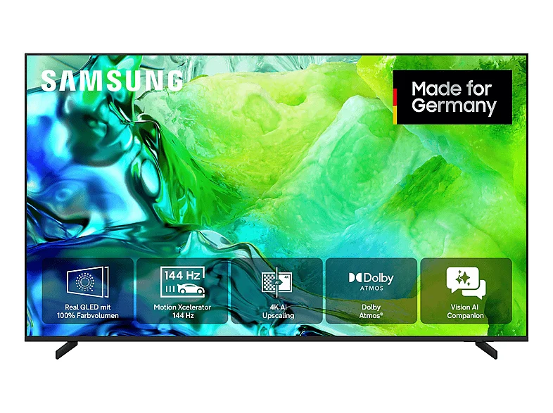 SAMSUNG GQ85QN80H Neo QLED 4K Samsung Vision AI Smart TV (85 Zoll / 214 cm, UHD 4K, SMART TV)