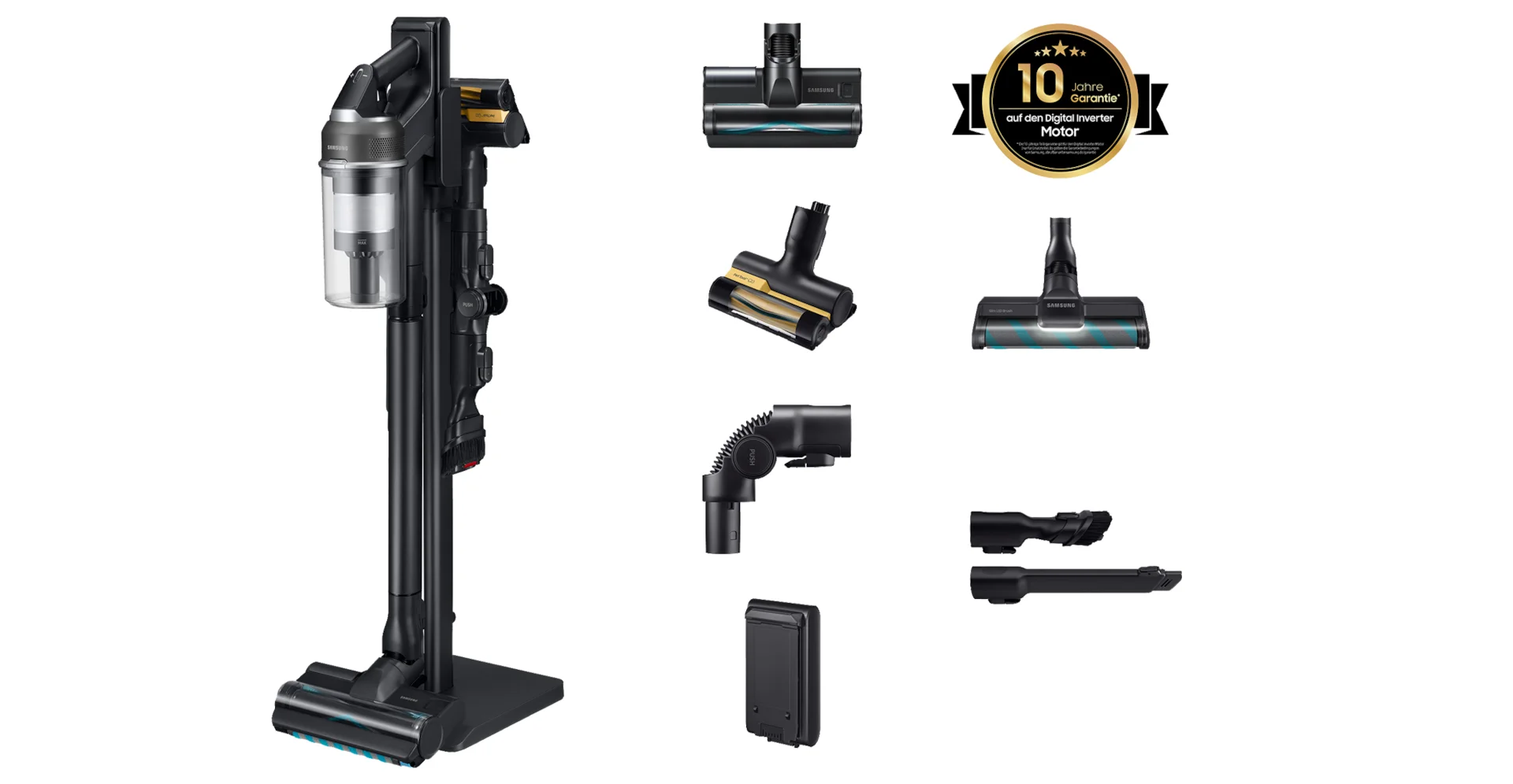 Samsung Jet 95S CompleteClean mit Standing Station, 770 W Motorleistung