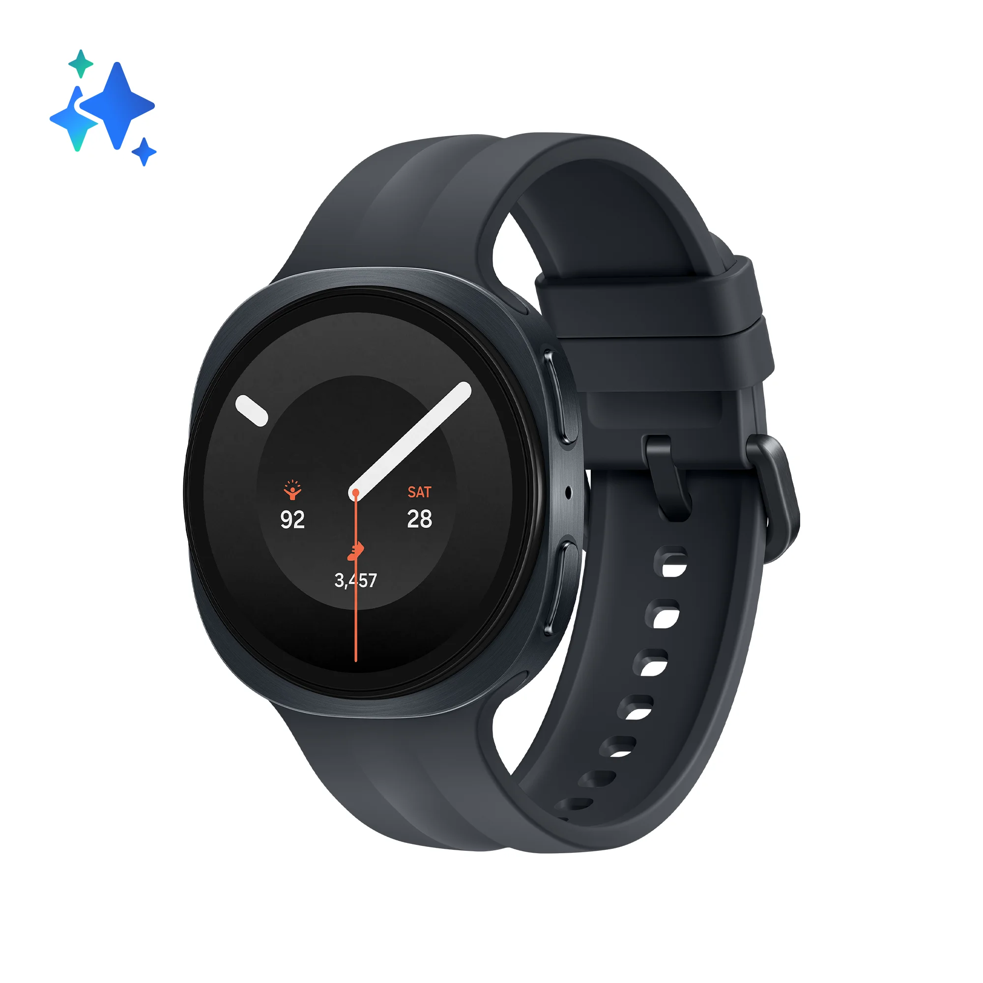 Samsung Galaxy Watch9 3,3 cm (1.3") AMOLED 40 mm Digital 438 x 438 Pixel Touchscreen Graphit WLAN GPS