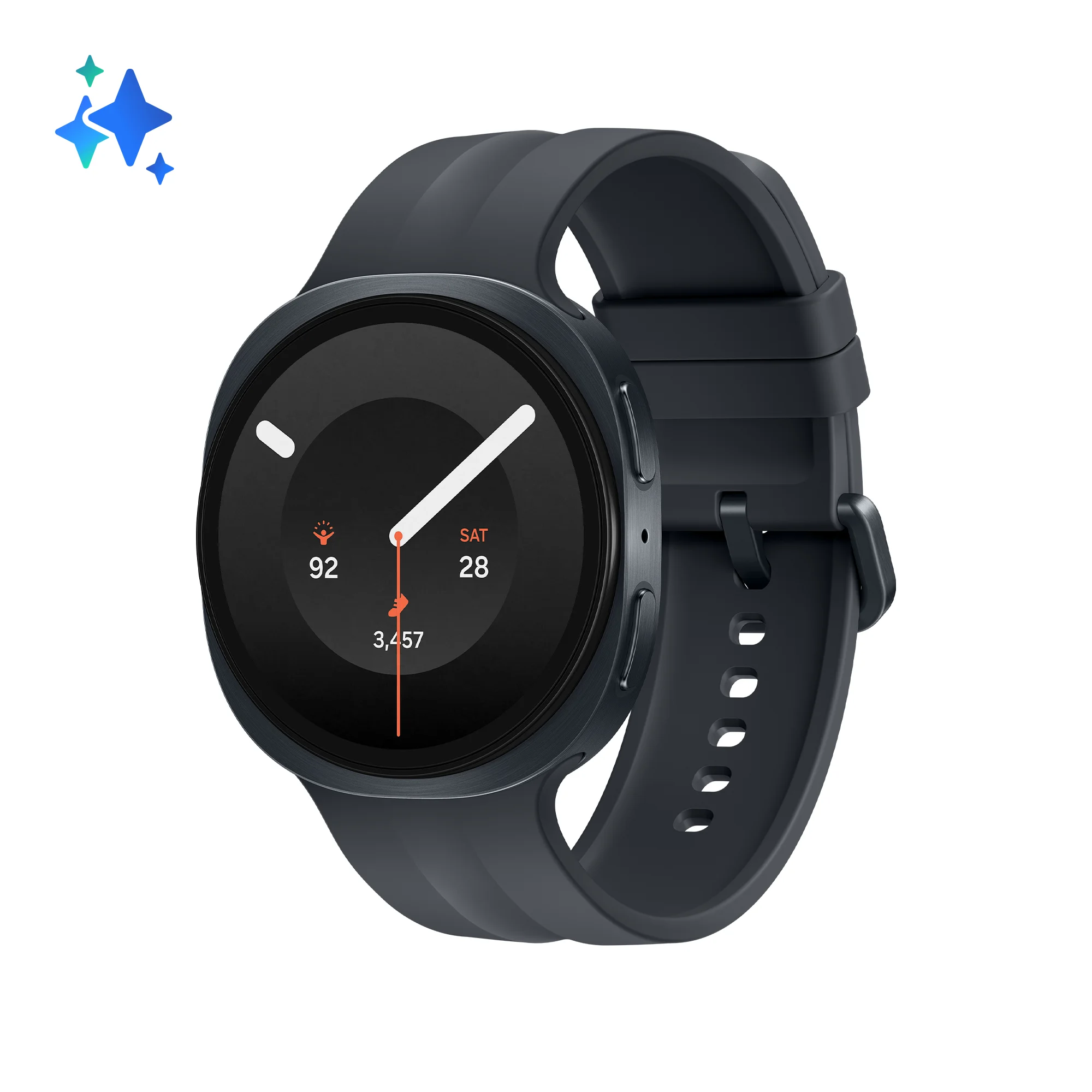 Samsung Galaxy Watch9 3,81 cm (1.5") AMOLED 44 mm Digital 480 x 480 Pixel Touchscreen Graphit WLAN GPS