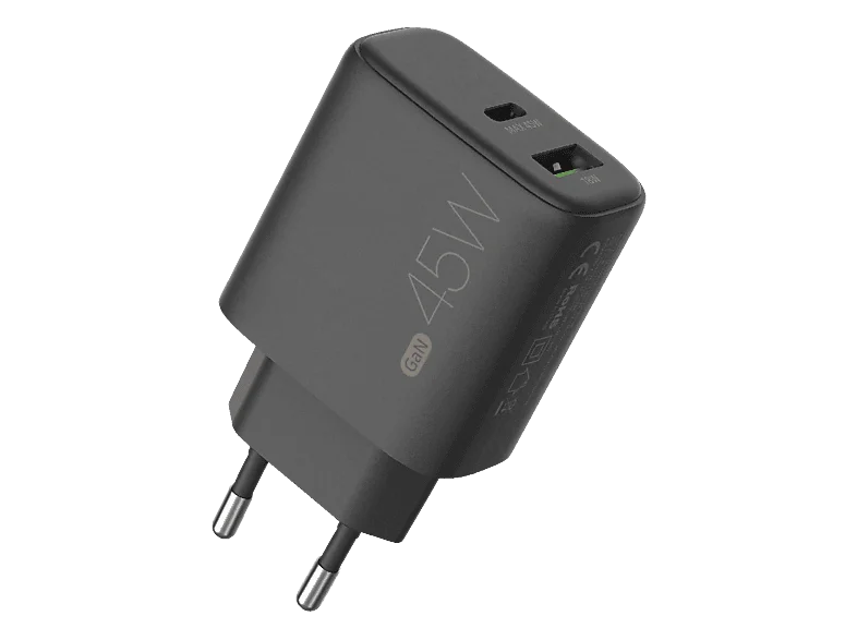 SAMSUNG C&T 45W 2 Port Ladegerät Universal 45 W, Schwarz