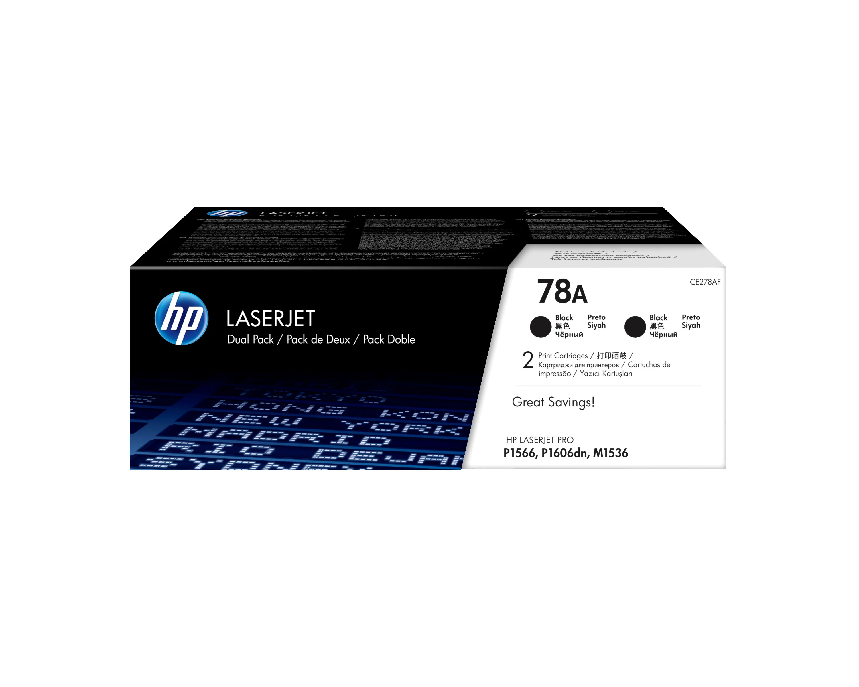 HP 78A 2er-Pack Schwarz Original LaserJet Tonerkartuschen
