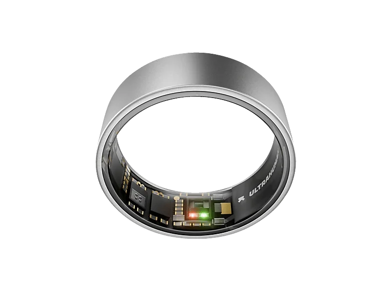 ULTRAHUMAN Ring AIR – Schlaf- und Fitness-Tracker, Smart für Frauen Männer, Raw Titanium (Größe 6) Smartring