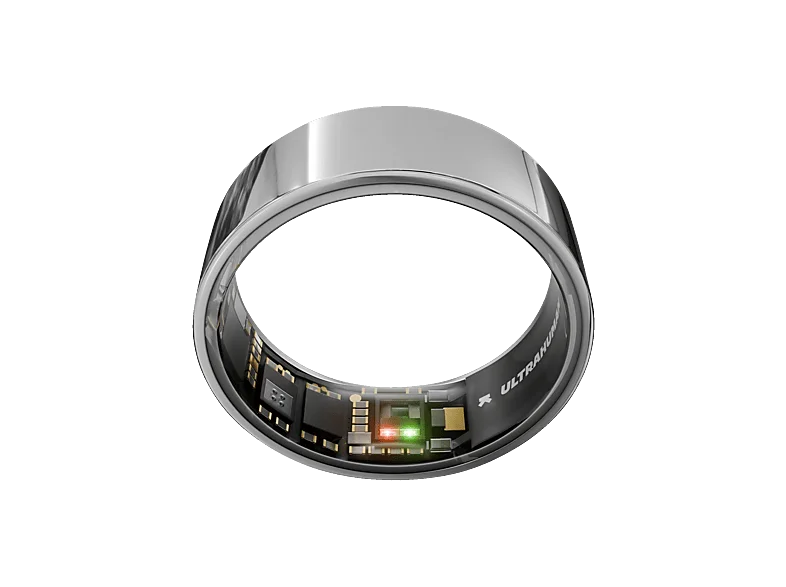 ULTRAHUMAN Ring AIR – Schlaf- und Fitness-Tracker, Smart für Frauen Männer, Space Silver (Größe 6) Smartring