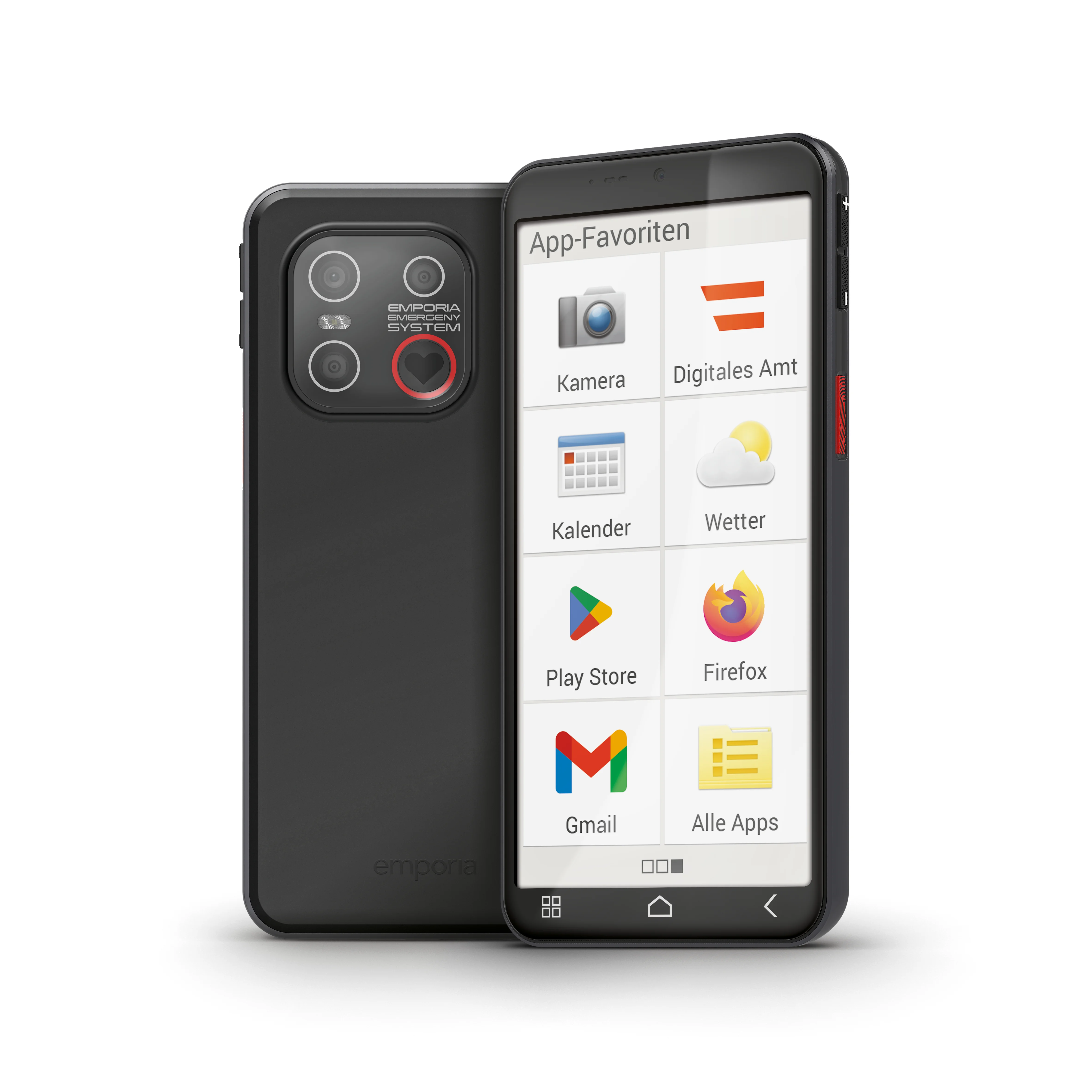 Emporia emporiaSMART.6lite 13,8 cm (5.45") Android 13 4G USB Typ-C 6 GB 128 GB 3600 mAh Schwarz, Silber