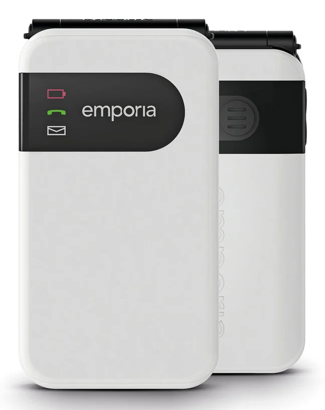 Emporia SIMPLICITYglam.4G 7,11 cm (2.8") 106 g Weiß Seniorentelefon