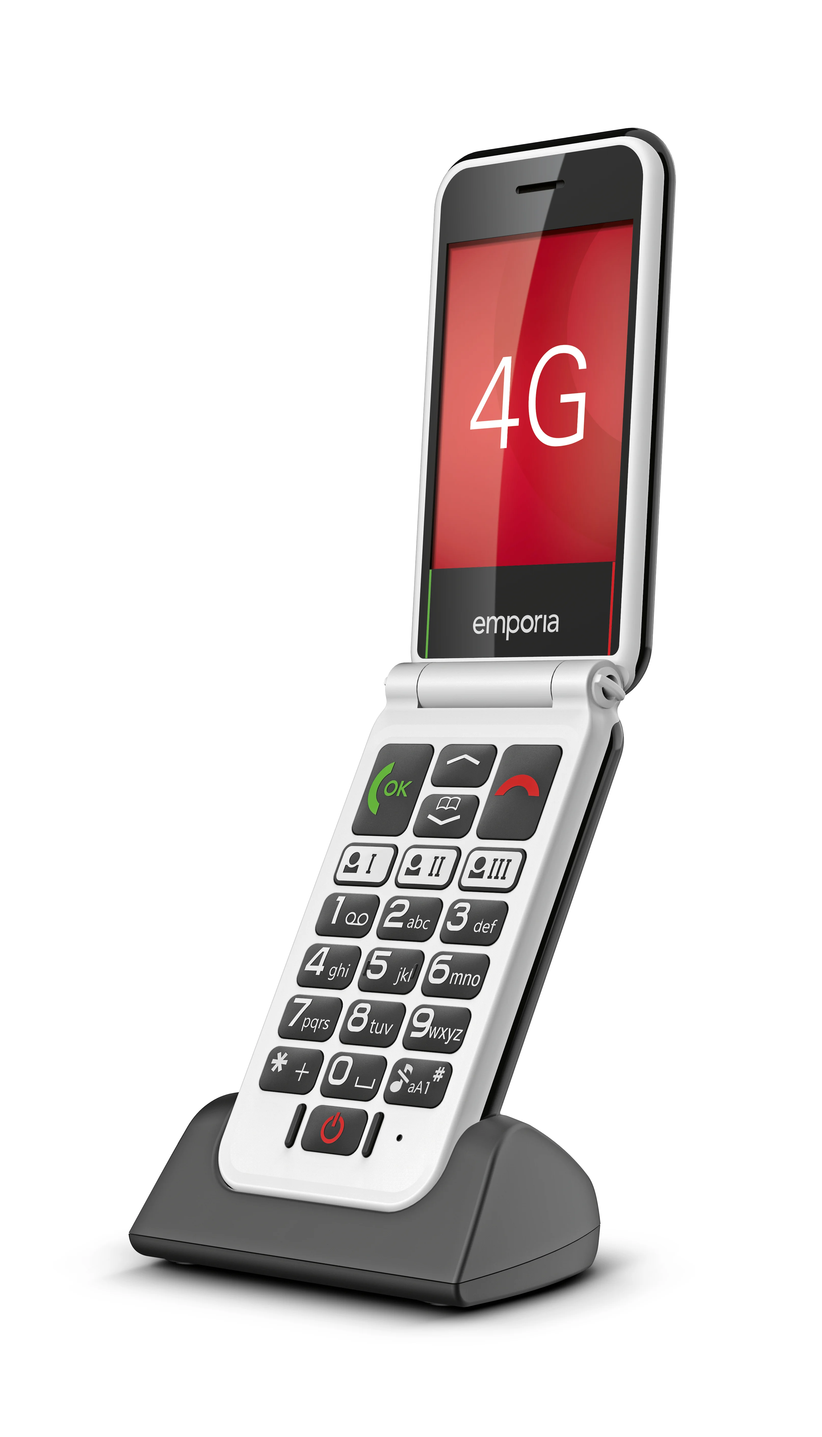 Emporia SIMPLICITYglam.4G 7,11 cm (2.8") 106 g Schwarz Seniorentelefon