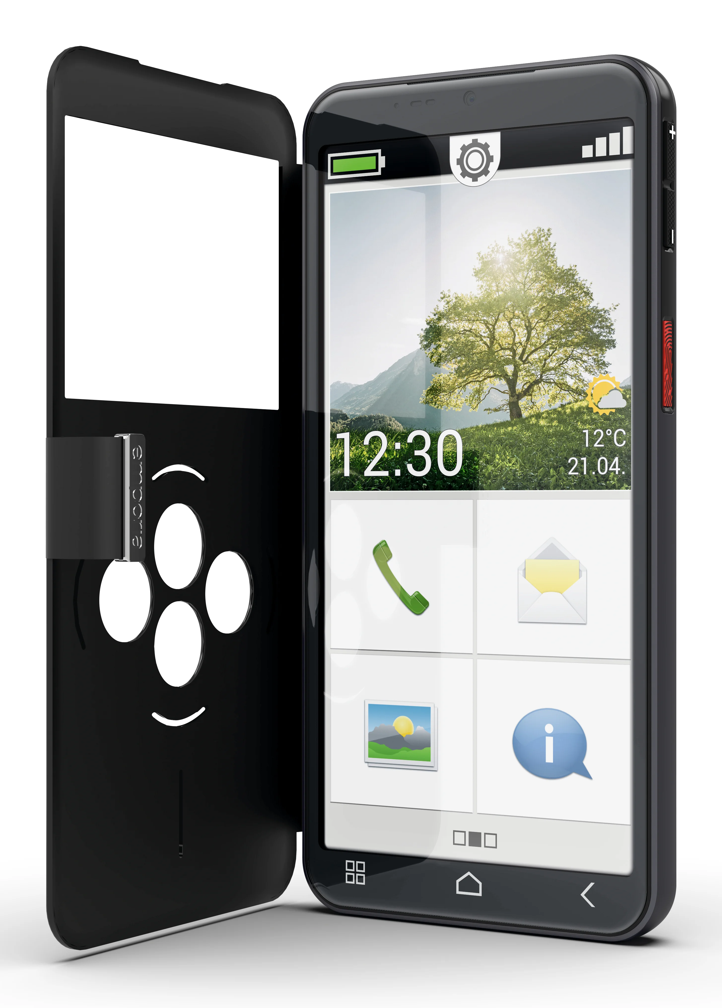 Emporia emporiaSMART.7lite 13,8 cm (5.45") Single SIM Android 15 4G USB Typ-C 6 GB 128 GB 3500 mAh Schwarz