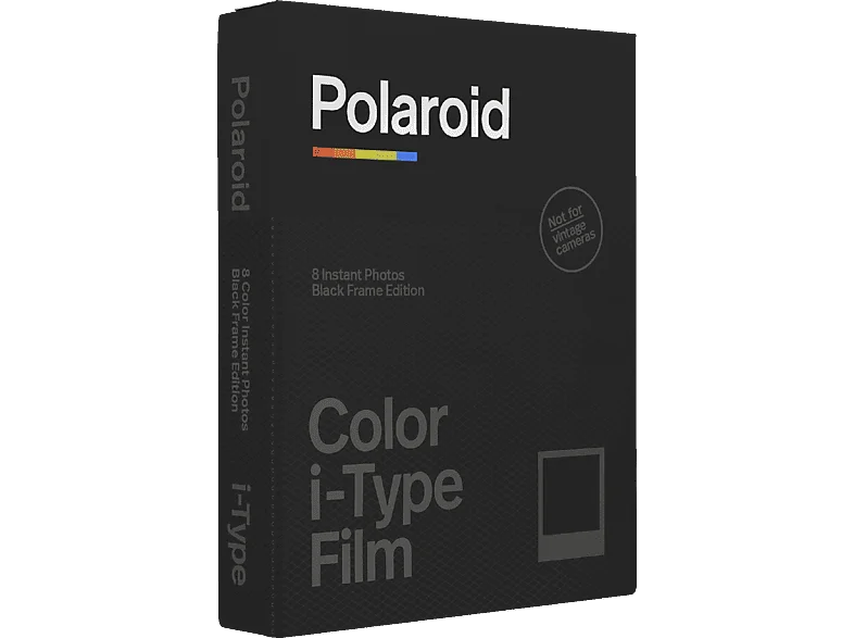 POLAROID i-Type Farbfilm mit schwarzem Rahmen 8x Sofortbildfilm Schwarzer