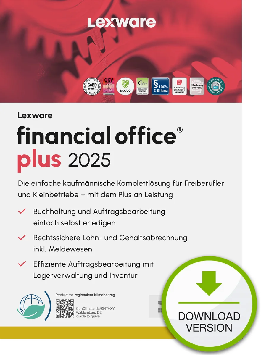 Lexware financial office plus 2025 "unbegrenzte Laufzeit" Download